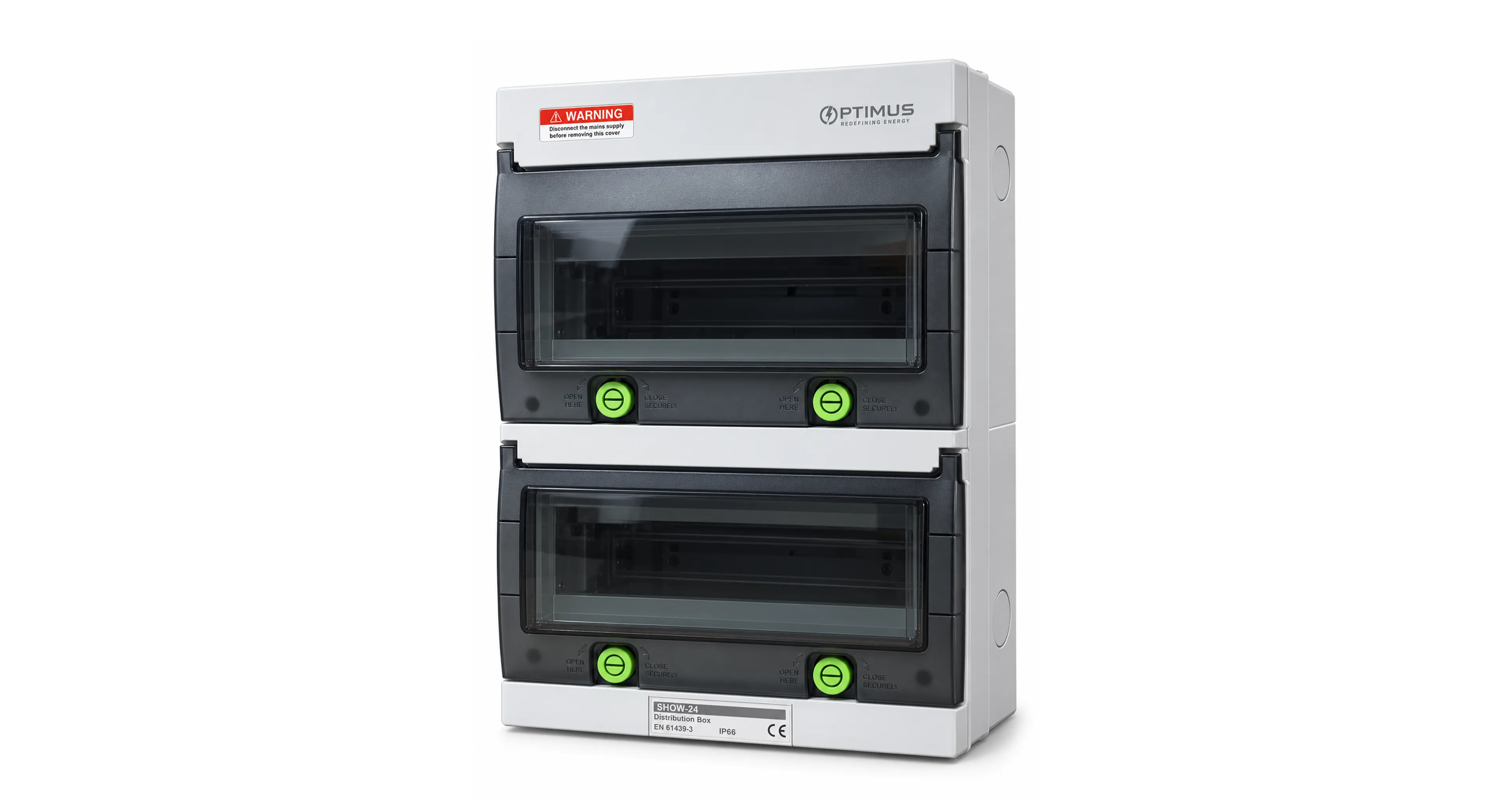 OPTIMUS 24-WAY DISTRIBUTION BOX WITH KEY LOCK