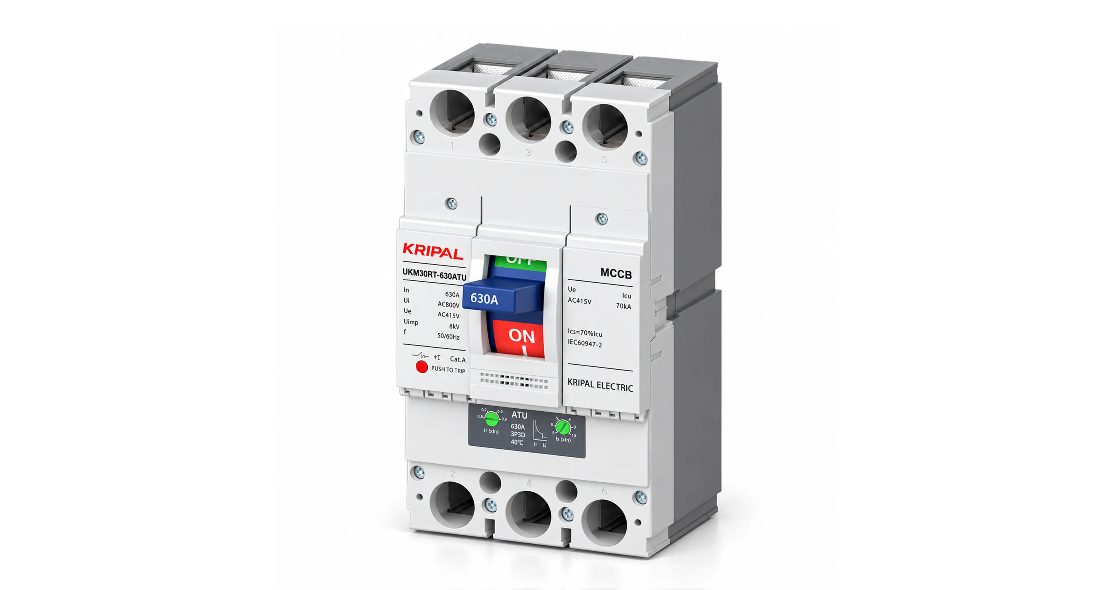 KRIPAL UKM-30RT (630A) (CE, IEC:60947-2 & GB/T 14048.2 CERTIFIED)