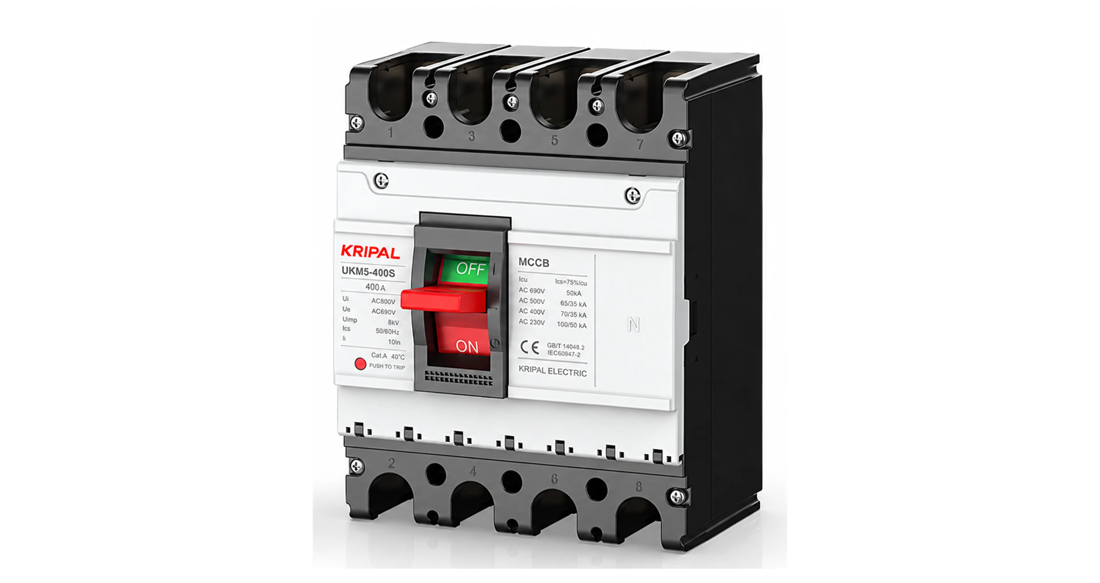 UKM5-63 (300A ~ 400A) (CE, IEC:60947-2 & GB/T 14048.2 CERTIFIED) thumbnail 2