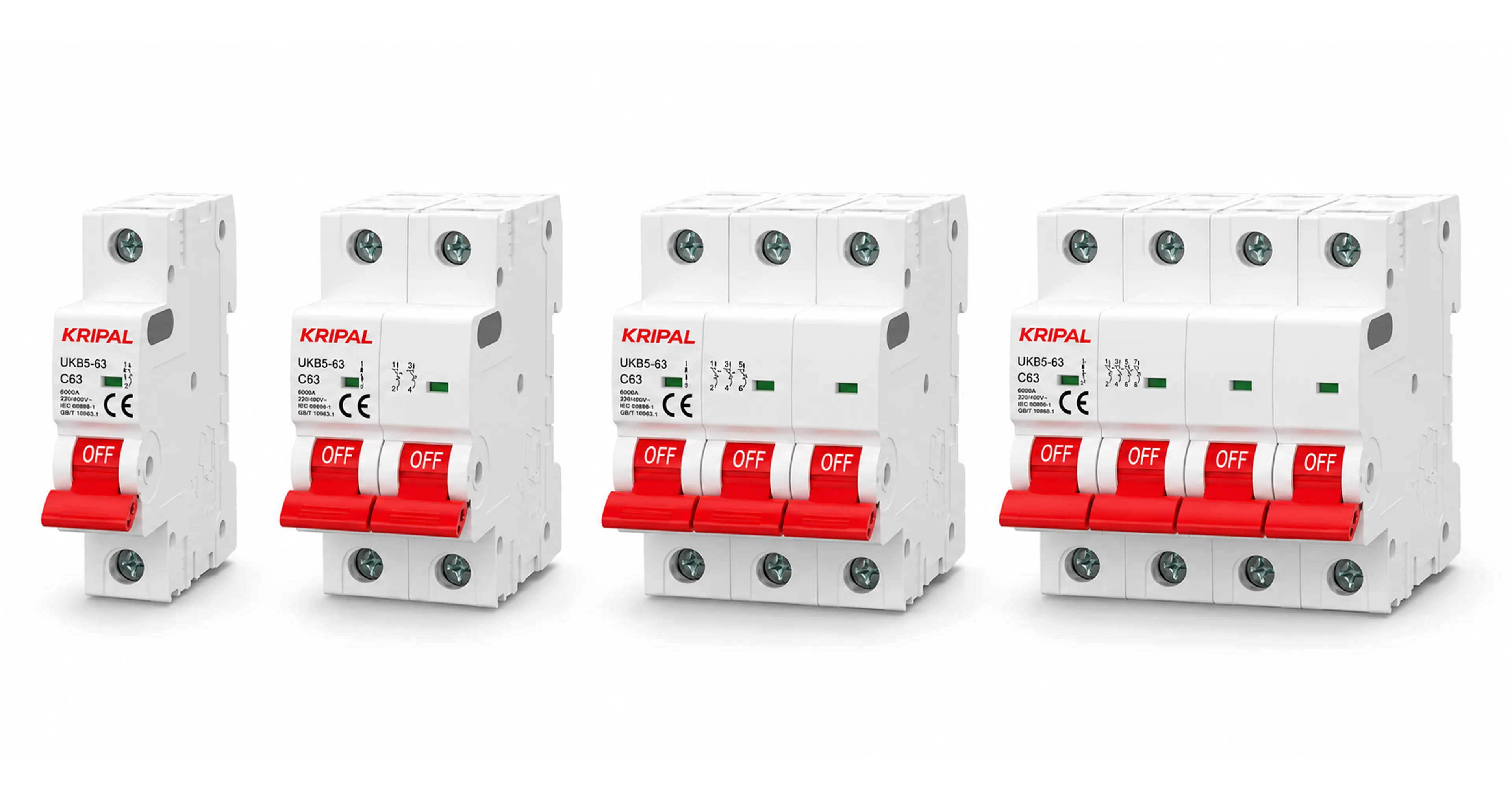KRIPAL UKB-5 (CE, IEC:60898-1 & GB/T 10963-1 CERTIFIED)
