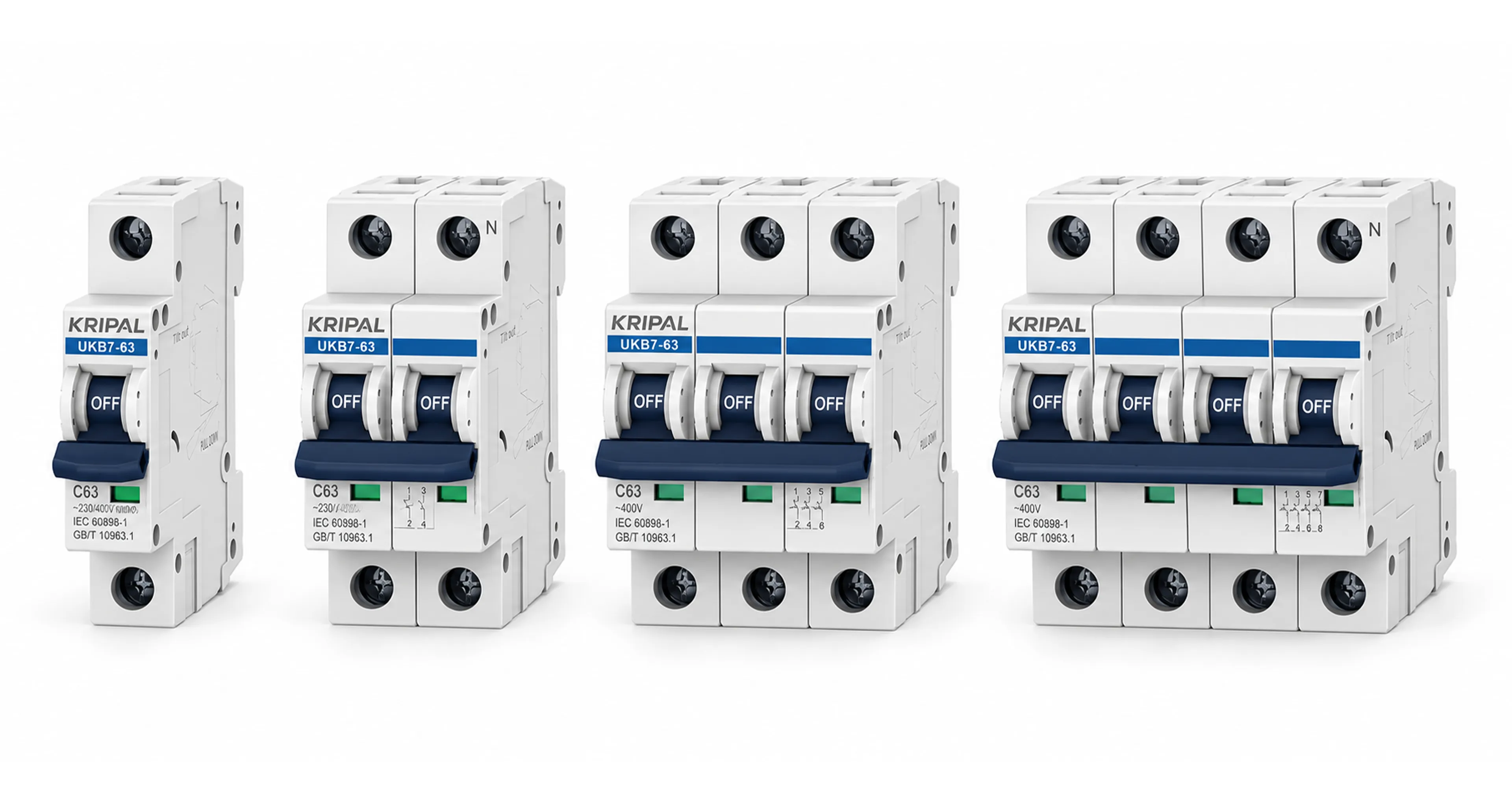 KRIPAL UKB-7 (CE, IEC:60898-1 & GB/T 10963-1 CERTIFIED)